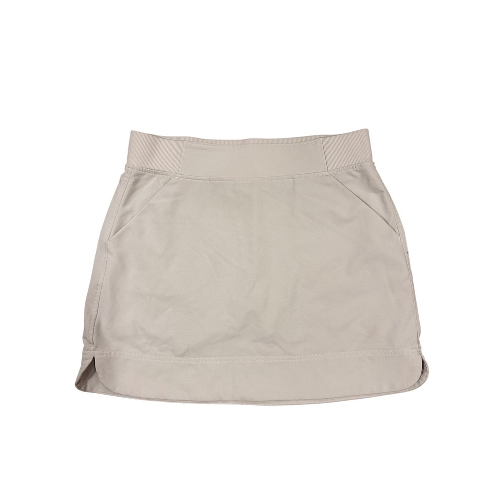 32 Degrees Cool Women Active Skirt Skort Light Gray Ribbed Waist Pockets XS